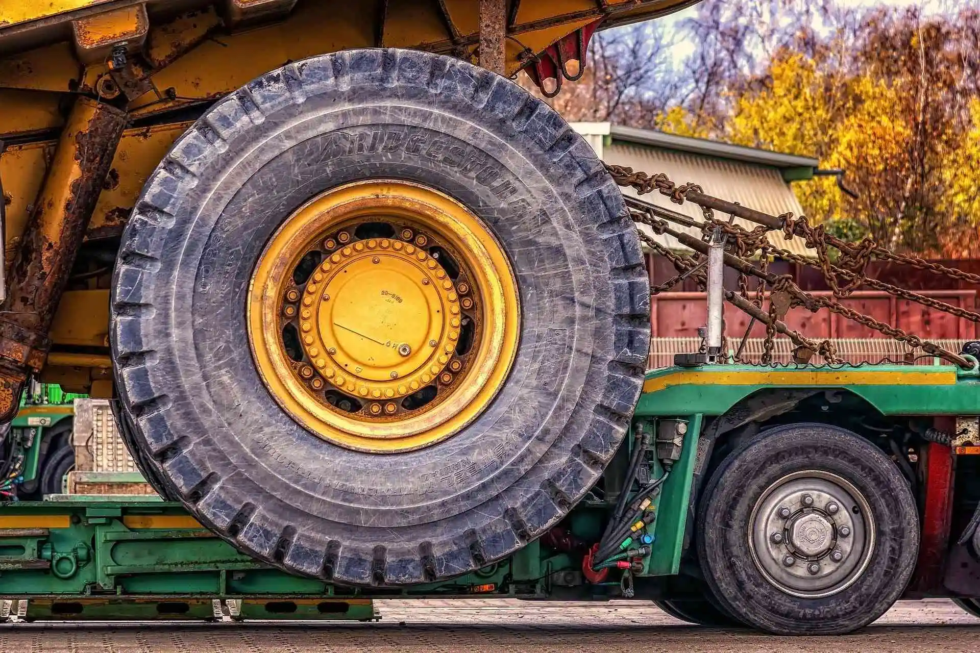 Construction and earthmoving equipment fitted with Titan OTR tyres