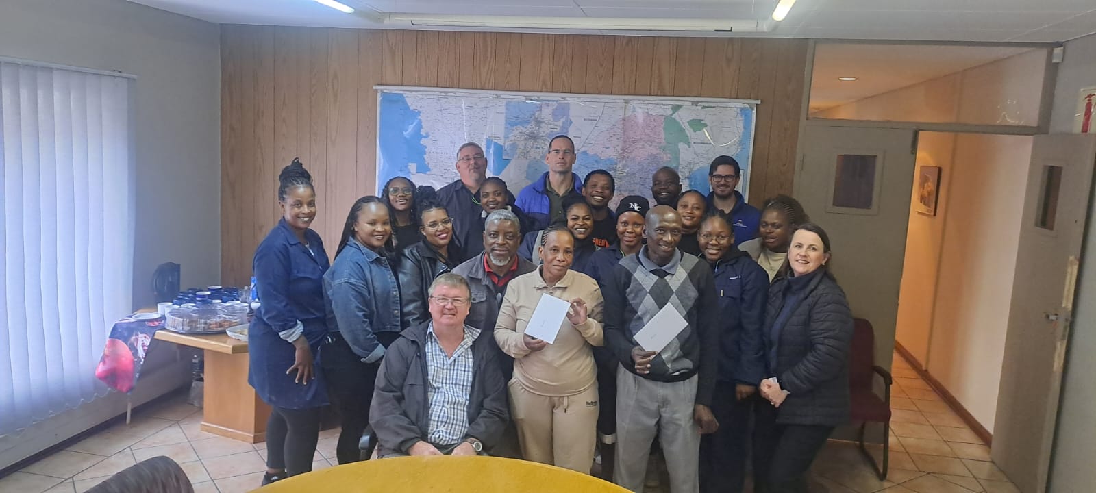 Titan Global Wheel colleagues celebrating Irene and Brakhi